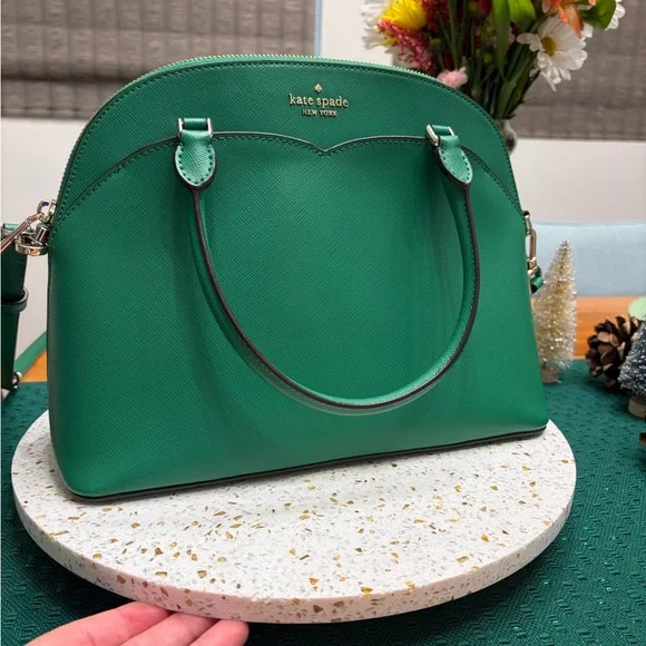 Kate Spade Payton Medium Dome Satchel in Kelly Green - Picture 2 of 13